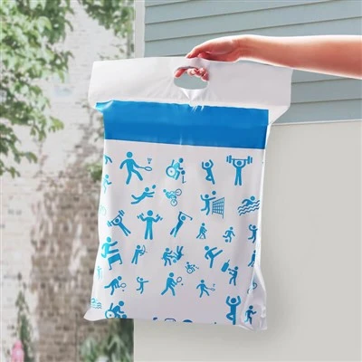 Aangepaste poly -mailers met handgrepen